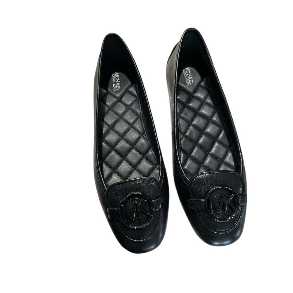 Michael Kors Women's Lillie Moccasin Flats Black Size 9 Casual Shoes
